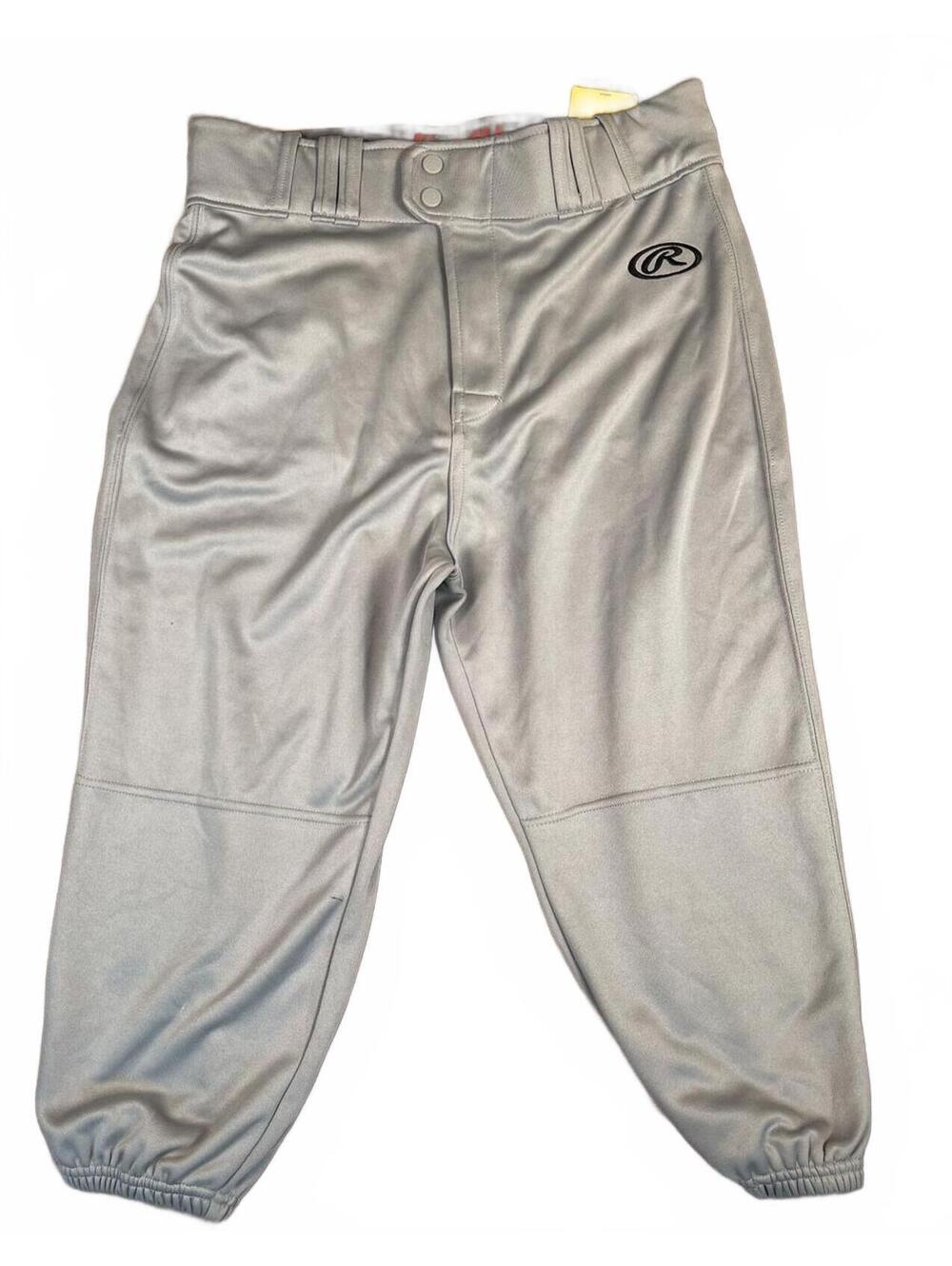 Rawlings Men's Medium Gray Baseball Pants Knickers NWT
